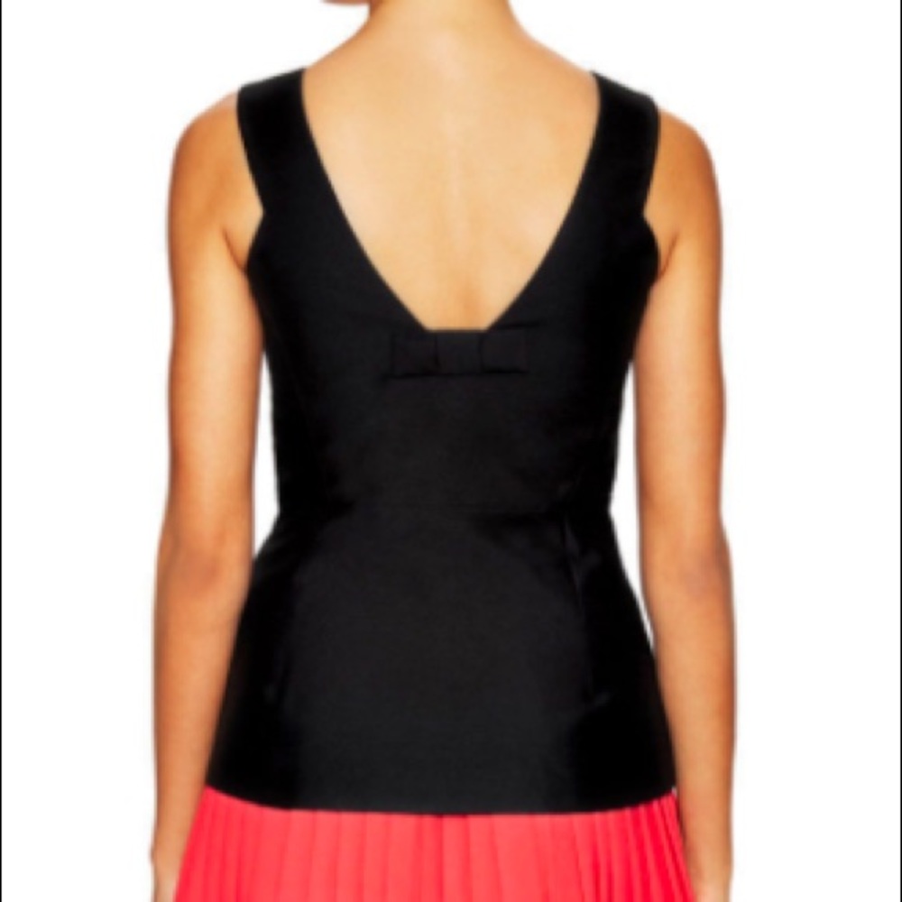 NWT Kate Spade Bow-Back Peplum Top